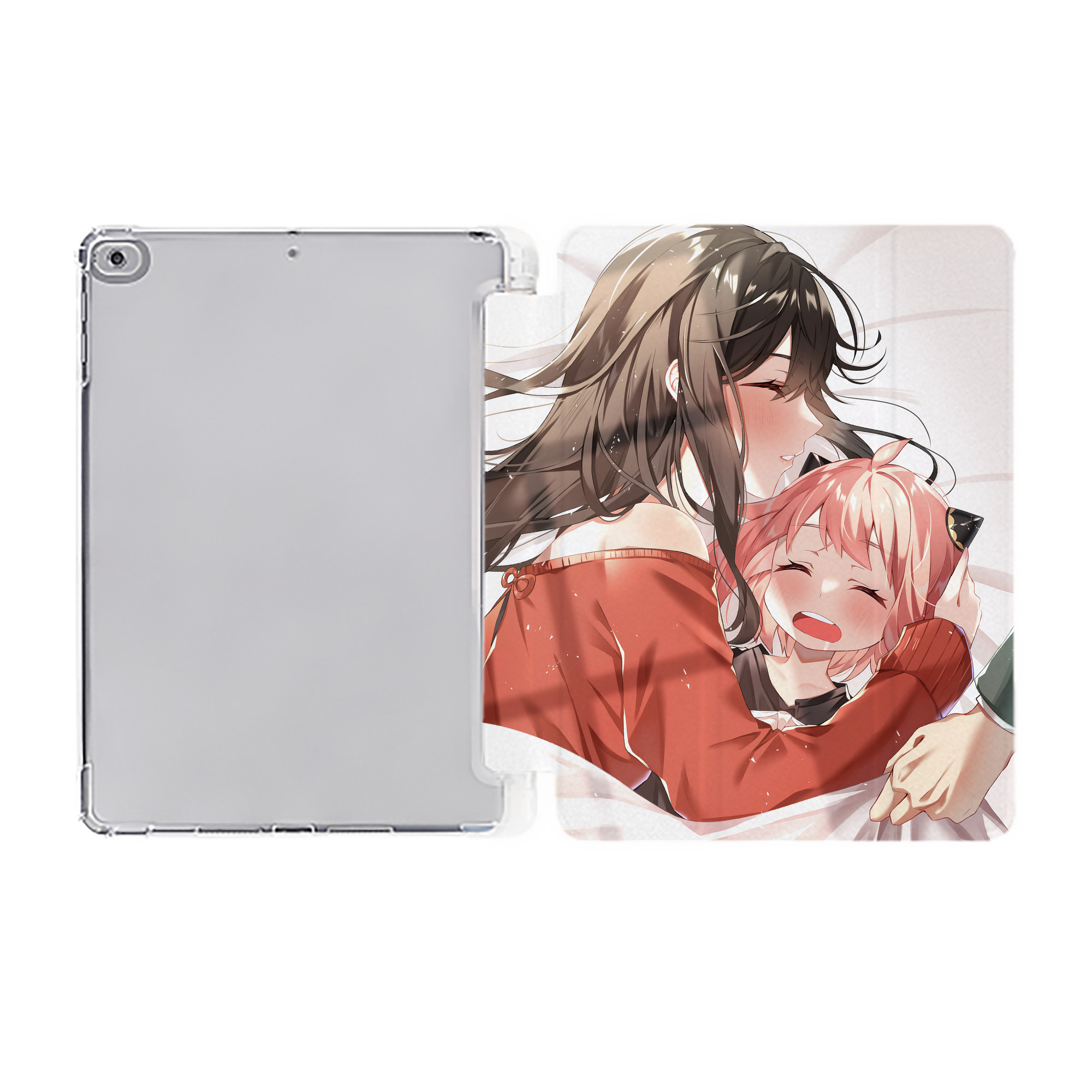 （画像用） SPY×FAMILY间谍家家酒 IPad ケース ペン収納付き 三つ折りスタンド PUレザー×シリコン 対応機種9.5/10.5/10.9インチ